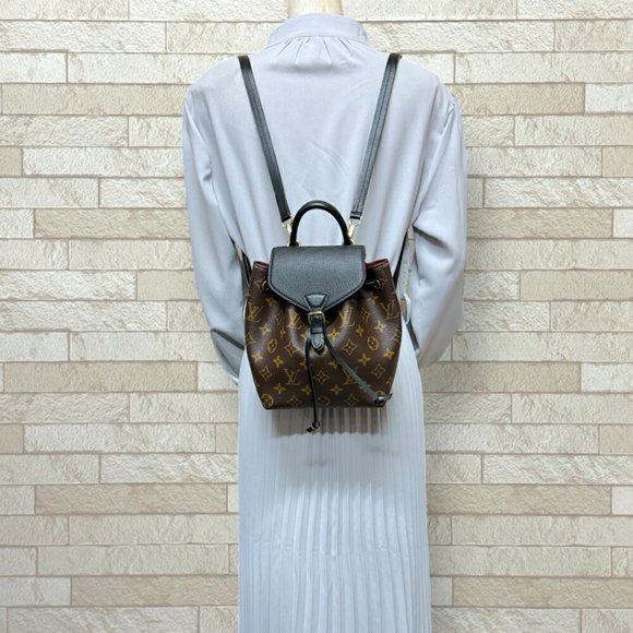 Louis Vuitton Montsouris NM BB Monogram Backpack/Daypack Canvas M45516 Women'... - Picture 2 of 7